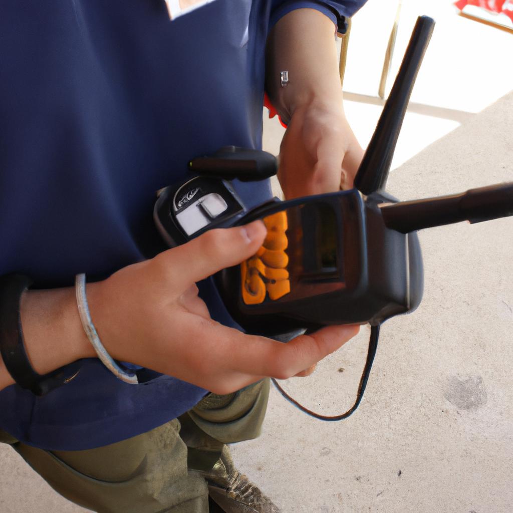 Person operating radio communication equipment